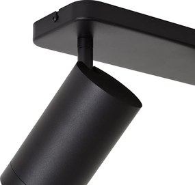 Candeeiro de Teto Moderno Preto 2 Luzes GU10 70mm - Jeana Luxe