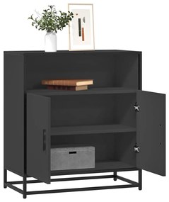 vidaXL Aparador 68x35x76 cm derivados de madeira preto
