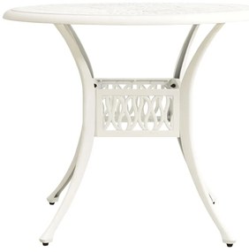 3 pcs conjunto de bistrô alumínio fundido branco