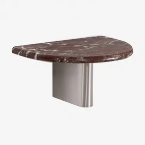 Mesinha De Cabeceira Flutuante 40x30 Cm Mayeli Mármore Vermelho Vinho - Sklum