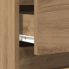 Cabeceira de Cama vidaXL Carvalho Artisan 40x35x50 cm Madeira de Engen