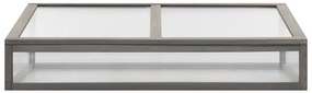 Canteiro elevado c/ estufa 110x54x120cm madeira de abeto maciça