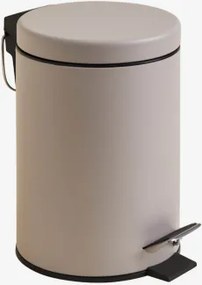 Cesto De Pedal 3l Em Ferro Eiden Cinzento Taupe Claro - Sklum