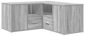 Armário canto 160x40x45 cm derivados madeira sonoma cinza