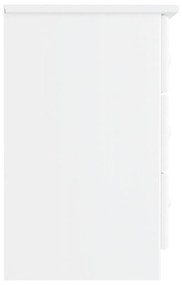Mesa de cabeceira ALTA 41x35x55 cm pinho maciço branco