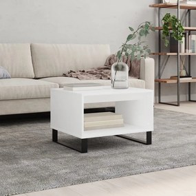vidaXL Mesa de centro 60x50x40 cm derivados de madeira branco