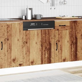Painel máquina lavar louça Kalmar 60x1,5x67 cm madeira velha