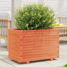 vidaXL Vaso/floreira de jardim 70x40x49,5 cm pinho maciço castanho mel