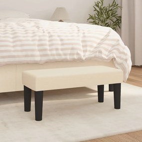 vidaXL Banco 70x30x30 cm tecido cor creme