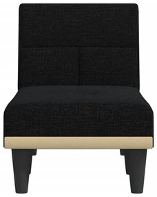 Chaise longue tecido preto