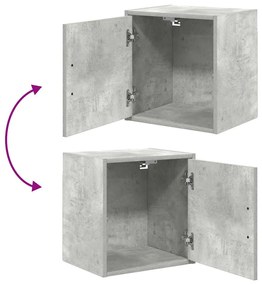 Armários de parede para garagem 2pcs derivados de madeira