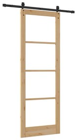 Porta Deslizante vidaXL com Conjunto de Ferragens "ORKDAL" 83x232 cm