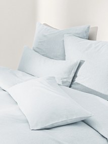 Capa de edredão em flanela com riscas finas Javon