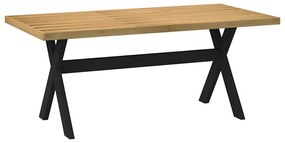 Mesa de jantar NOAIN Pernas em forma X 180x90x75cm pinho maciço