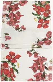 Corredor de mesa em linho Climbing Flowers