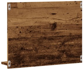 Armário c/ espelho p/ casa de banho 60x10,5x45 cm madeira velha