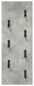 Cabideiro de Parede Cinzento cimento 30 x 1.5 x 80 cm