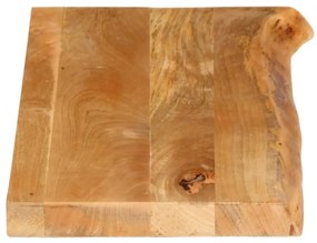 Tampo de mesa c/ borda viva 90x30x2,5 cm mangueira maciça