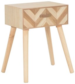 vidaXL Mesa de cabeceira com gaveta 44x30x58 cm madeira maciça