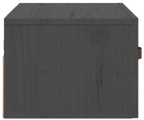 Mesa de cabeceira de parede 40x29,5x22 cm cinzento