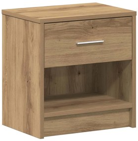 Mesas de cabeceira 2pcs c/ gaveta 39x28x41cm carvalho artisiano