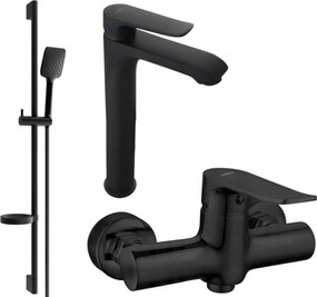 Mexen Pecos DS62 conjunto de duche, preto - 72714DS62-70