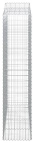 Cestos gabião arqueados 14 pcs 200x50x220/240 ferro galvanizado