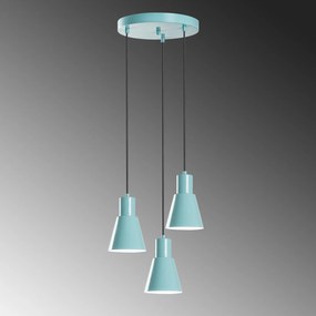 Candeeiro Chandelier Konikkem – Turquesa – Ø40 cm