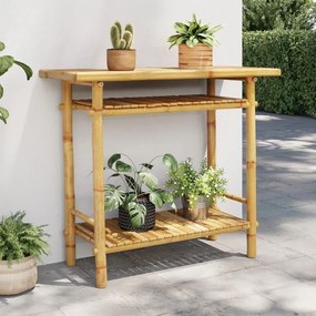 vidaXL Mesa consola 90x37x75 cm bambu