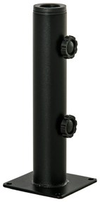 Suporte Chapéu de Sol para Chão de Cimento com 2 Botões de Bloqueio e