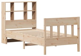 Cama sem colchão 90x200 cm madeira de pinho maciça