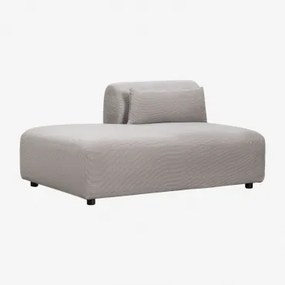 Módulo Divã Esquerdo Para Sofá Modular Fogler Bombazina Toupeira Claro - Sklum