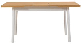 Conjunto de Mesa de Jantar Extensível e Cadeiras Oliver – Branco – Mes