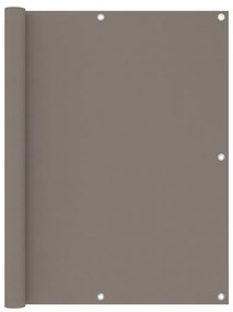 vidaXL Tela de varanda 120x300 cm tecido Oxford cinzento-acastanhado