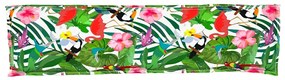 Almofadas para Palete para Banco 2 pcs Selva Tropical 150x40x8 cm Teci