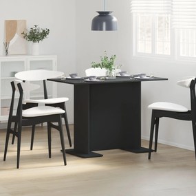 Mesa de Jantar Preta 100x60x75 cm Madeira Engenharia
