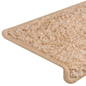 Tapete/carpete para degraus 15 pcs 65x21x4 cm dourado