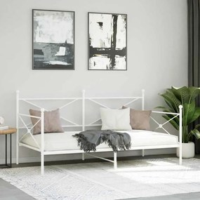 Cama de Dia sem Colchão 100x190 cm aço branco