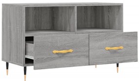 Móvel de TV 80x36x50 cm derivados de madeira cinzento sonoma