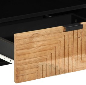 Aparador de TV vidaXL 80x33,5x46 cm Madeira Sólida de Acácia