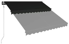 Toldo retrátil com sensor de vento e LED 350x250 cm antracite