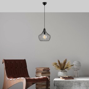 Candeeiro de Teto Mezopotamya – Preto – 27 cm