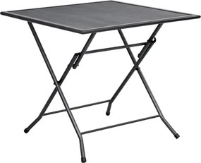vidaXL Mesa em rede dobrável 80x80x72 cm aço antracite