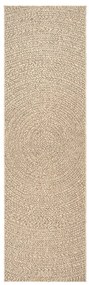 Tapete ZIZUR 80x250 cm aspeto de juta interior e exterior