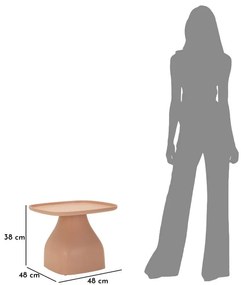 MESA DE APOIO GEA 48X48X38 CM ROSA
