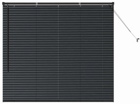 Persiana de Janela com cortinas Outros Manual Preto 80 x 130 cm Alumín