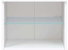Móvel de TV com luzes LED 40,5x30x60 cm branco