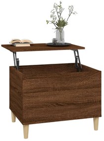 Mesa centro 60x44,5x45 cm derivados madeira carvalho castanho