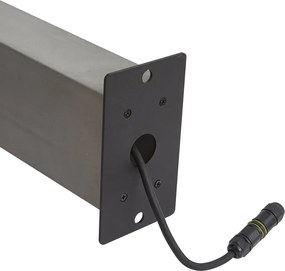 Balizador moderno para exterior cinzento 65cm IP44 - Pompei