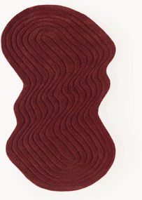 Tapete de lã artesanal com forma orgânica Aliza